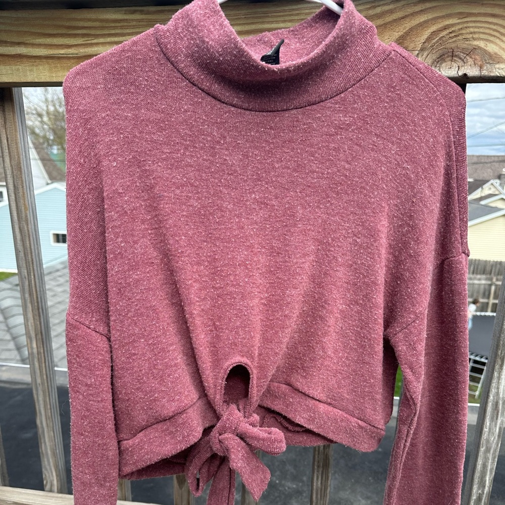 Forever 21 Mauve Turtleneck Sweater